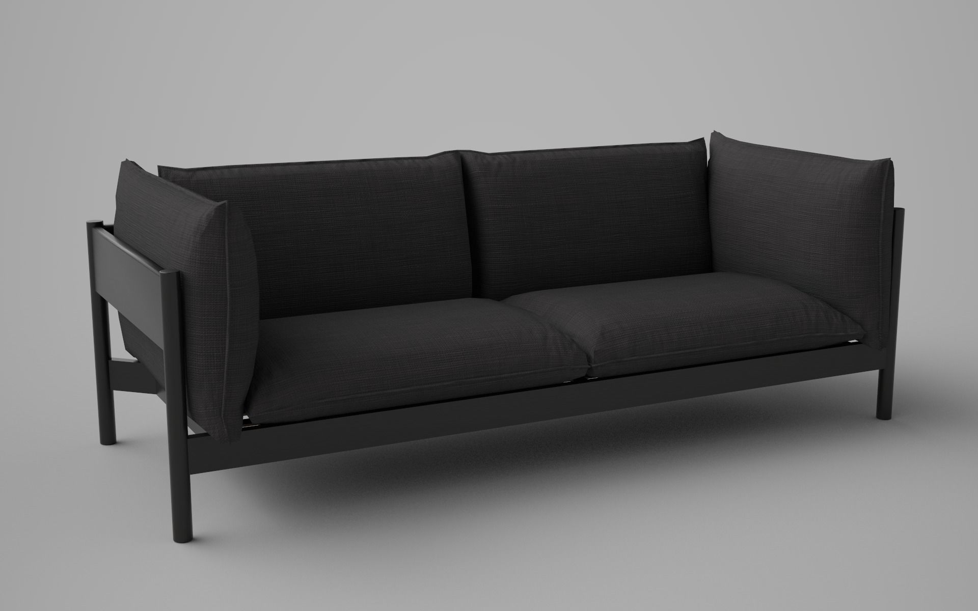 Low poly Sofa with 12 different texture Low-poly 3D model_9