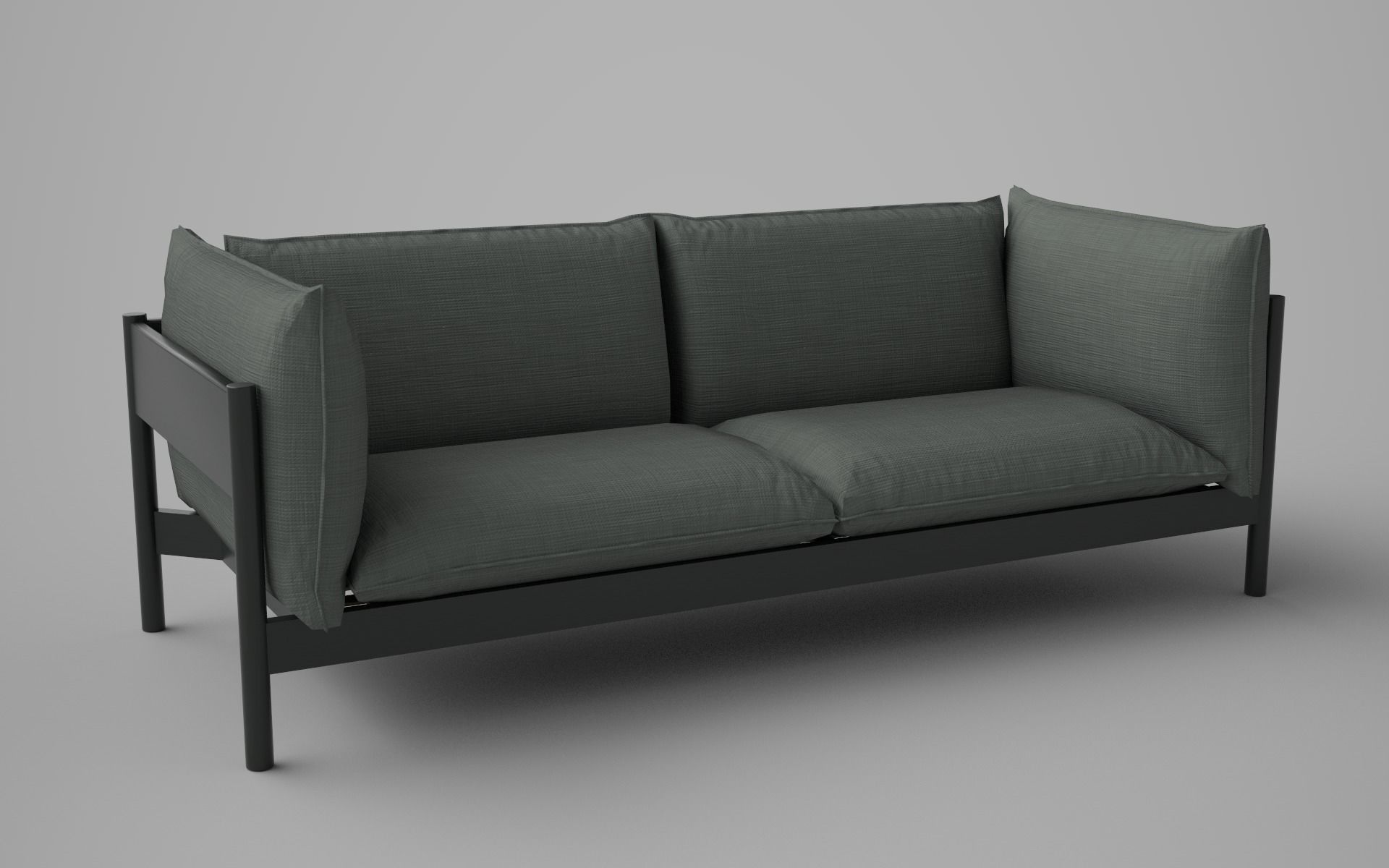 Low poly Sofa with 12 different texture Low-poly 3D model_8