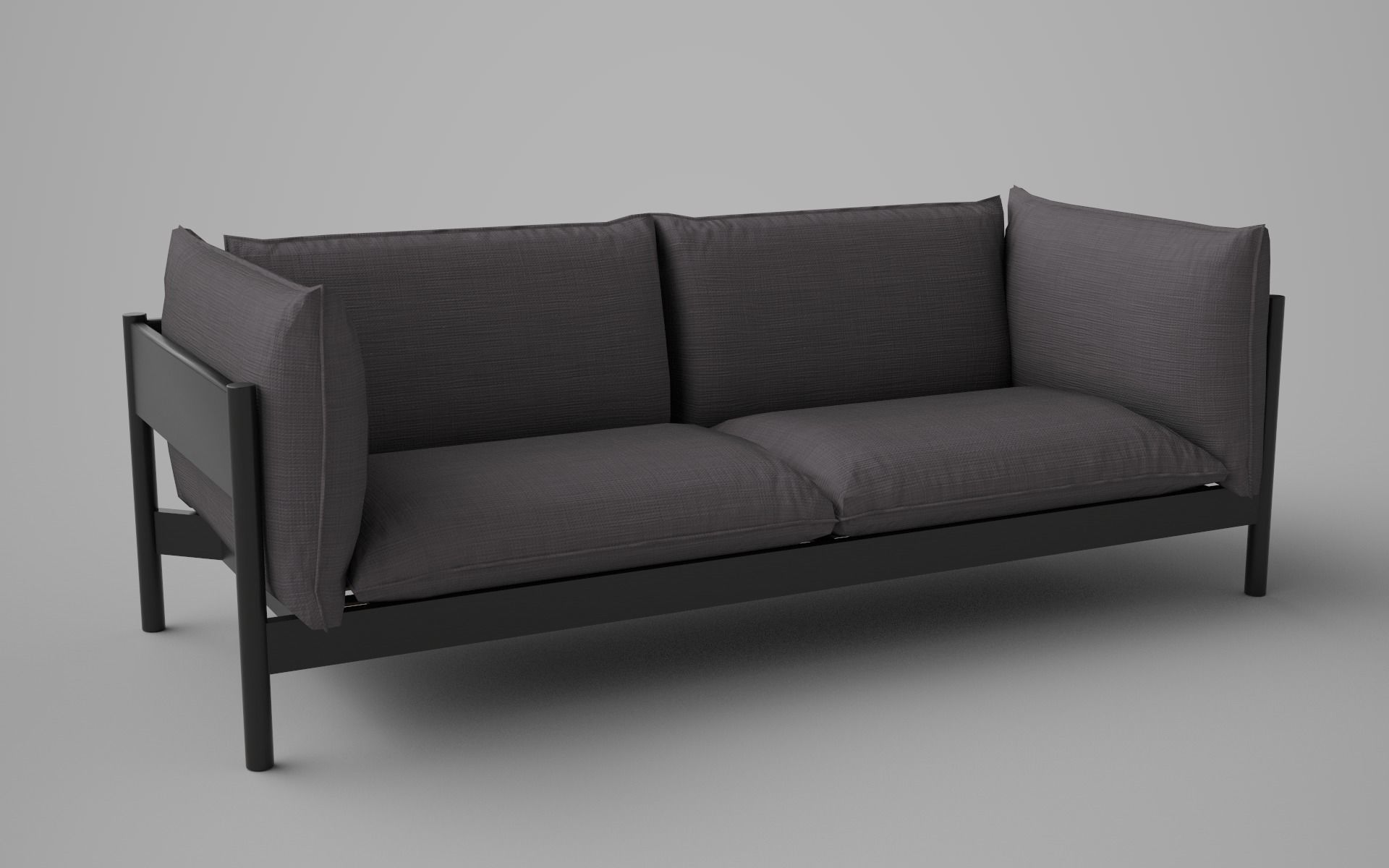 Low poly Sofa with 12 different texture Low-poly 3D model_6
