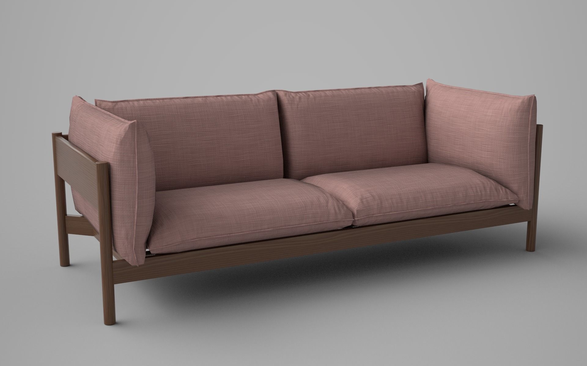 Low poly Sofa with 12 different texture Low-poly 3D model_7
