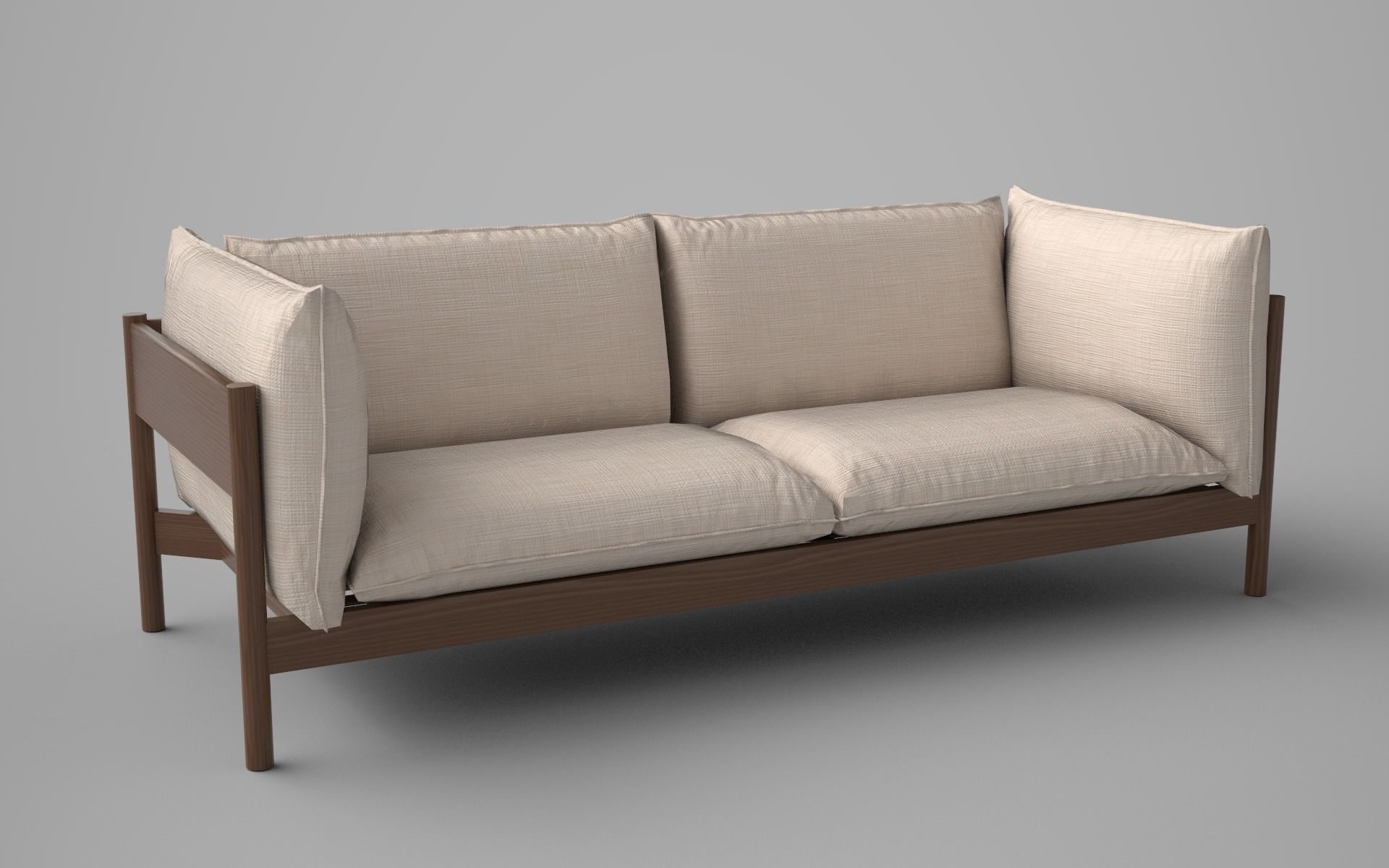 Low poly Sofa with 12 different texture Low-poly 3D model_11