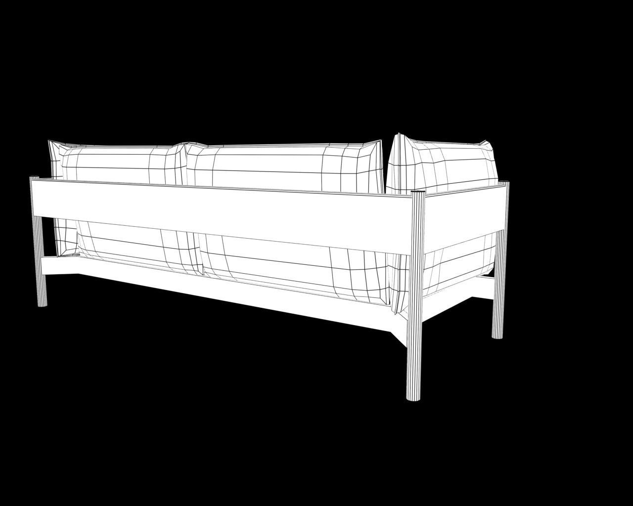 Low poly Sofa with 12 different texture Low-poly 3D model_14