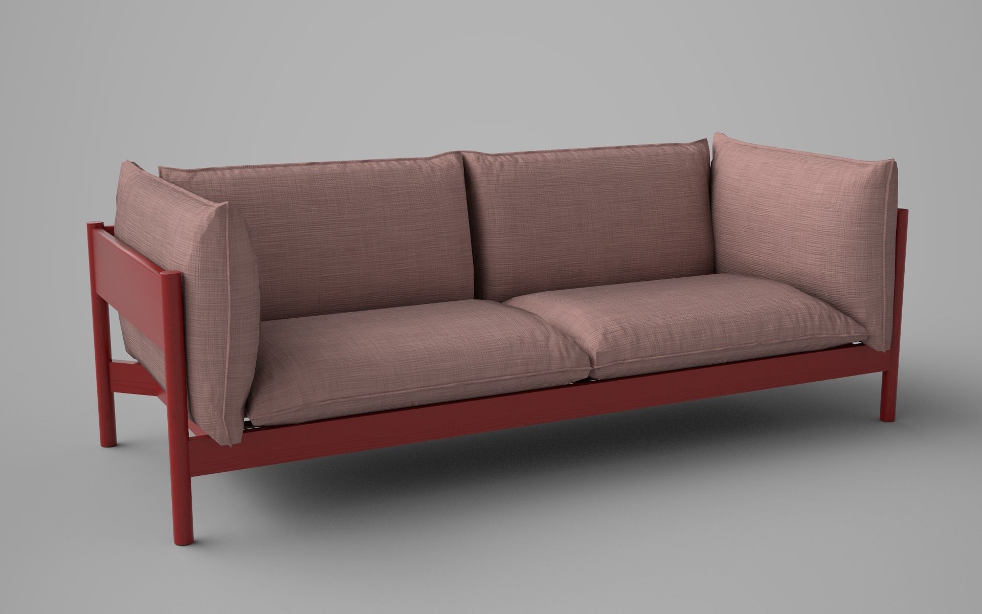 Low poly Sofa with 12 different texture Low-poly 3D model_4