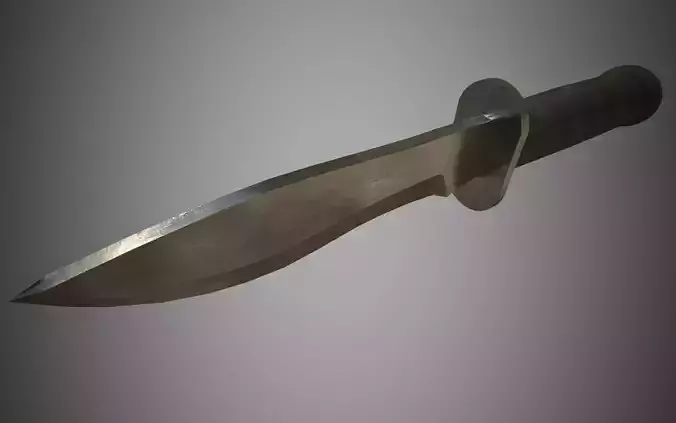  PBR Textured Low poly Kabar Knife Game Ready Asset