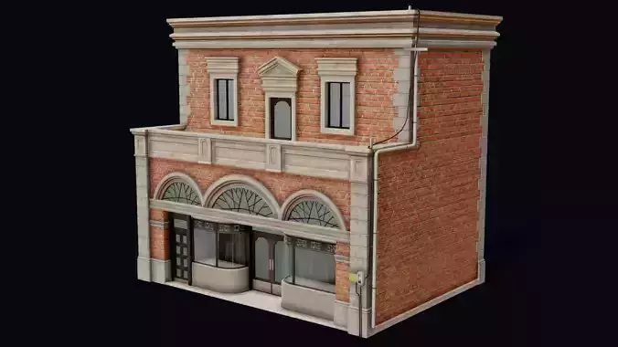 Kyoto Old Shop Low-poly 3D model