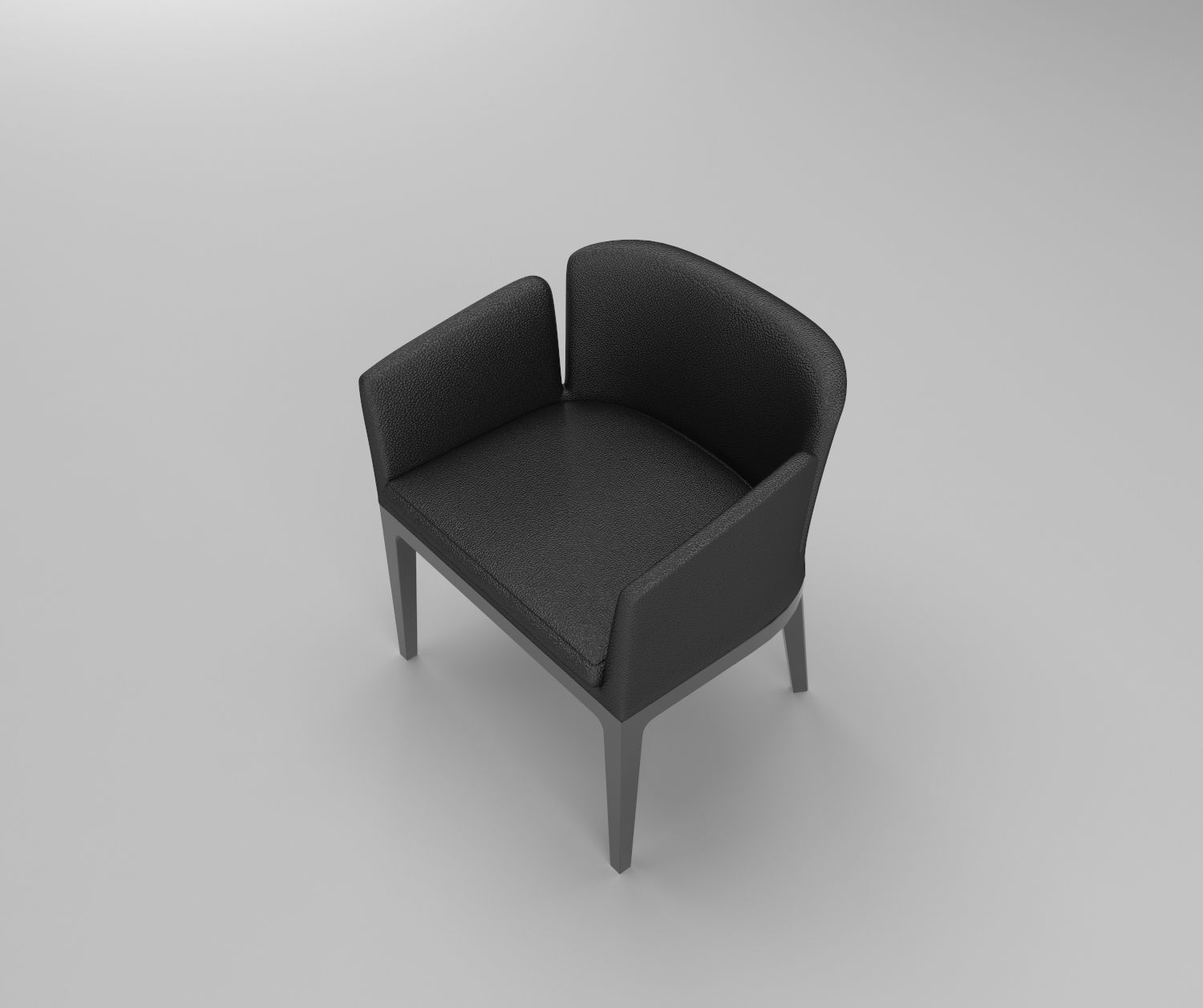 Club Armchair 3D model_1