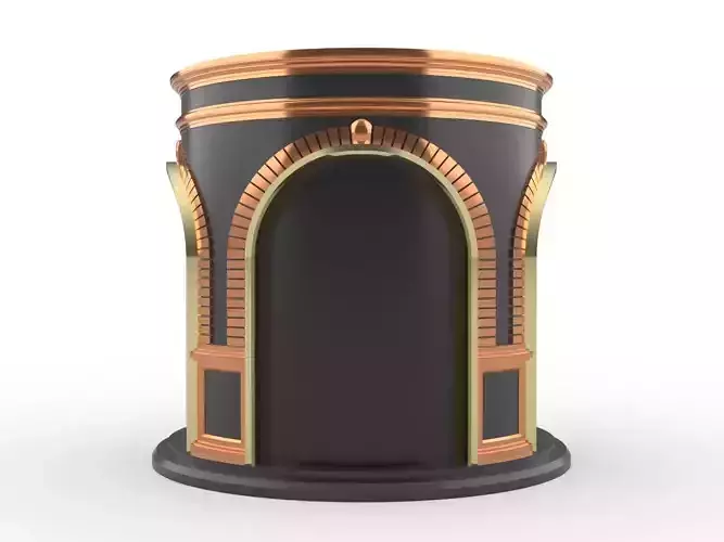 3D Print Cup High Quality Architectural Arched Entryway v1