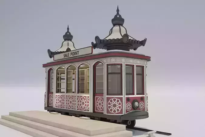 Vintage Tram Style Kiosk