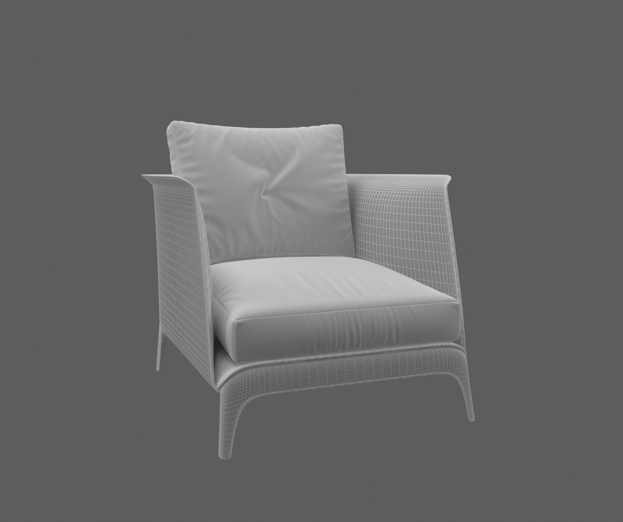 Isabel Armchair 3D model_6