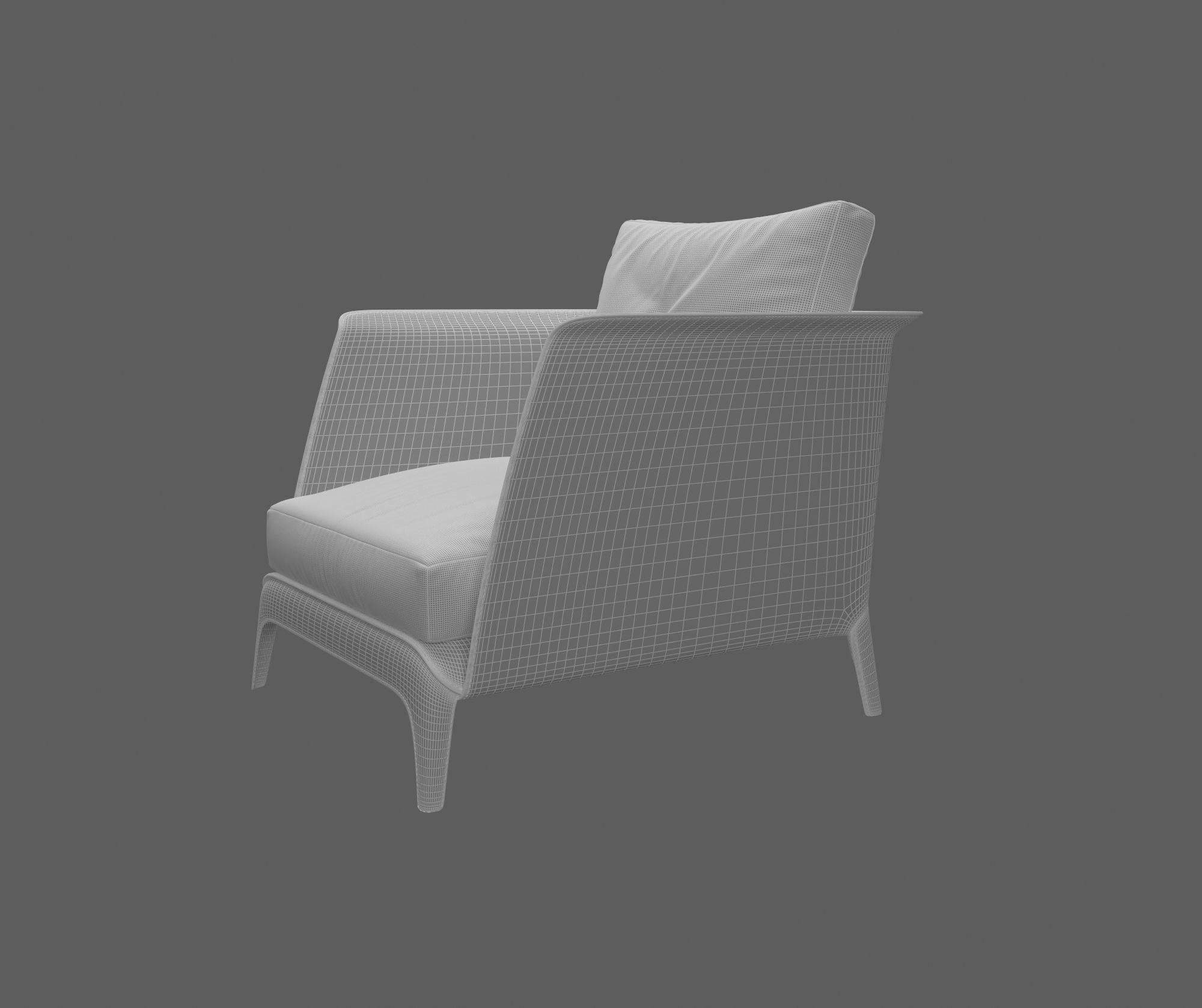 Isabel Armchair 3D model_7