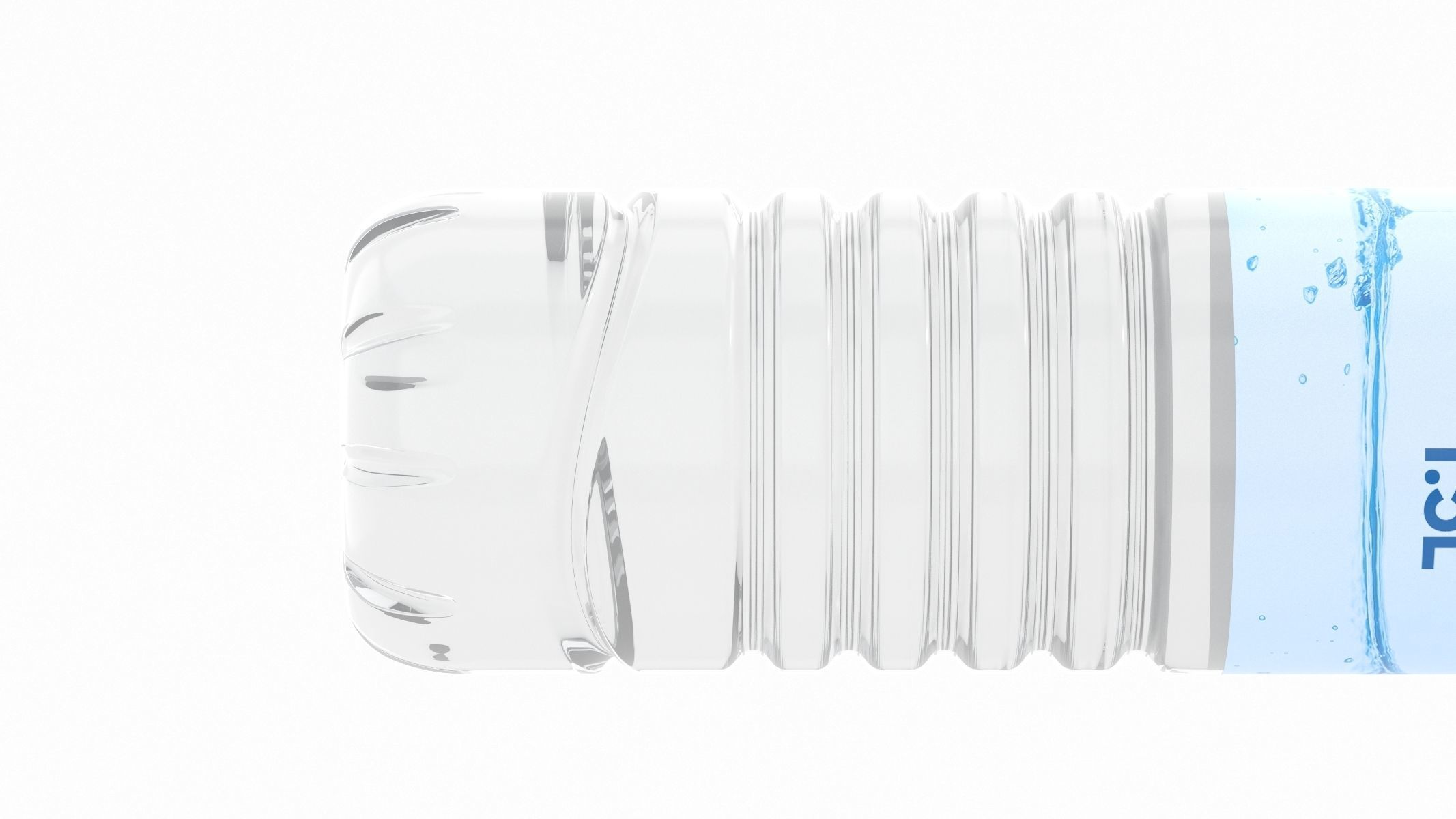 4 Water Bottles Collection 3D model_8