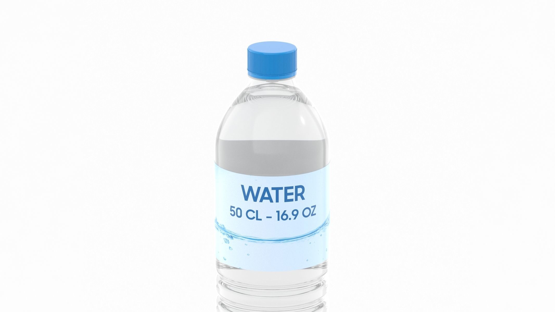 4 Water Bottles Collection 3D model_49