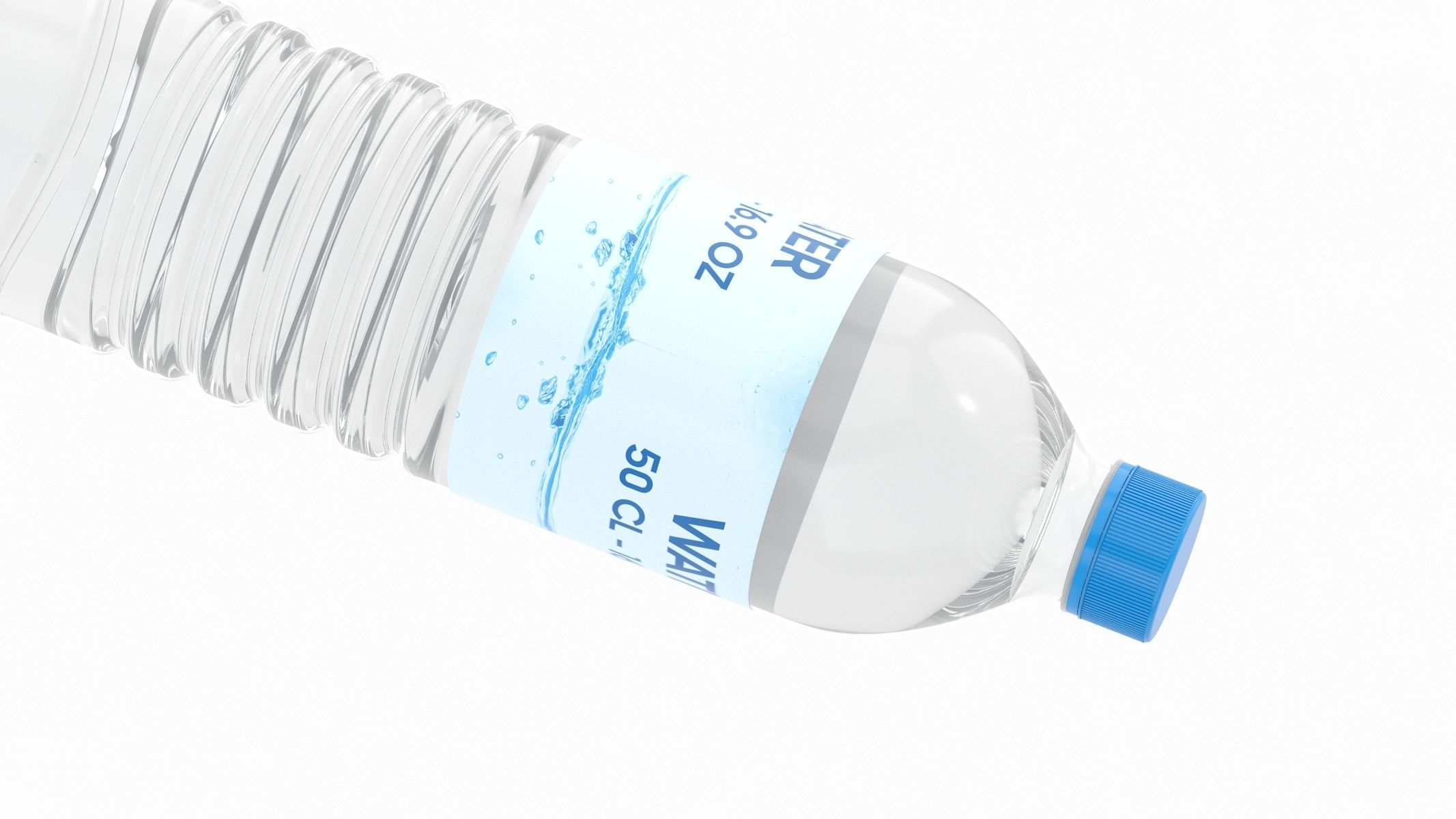 4 Water Bottles Collection 3D model_52