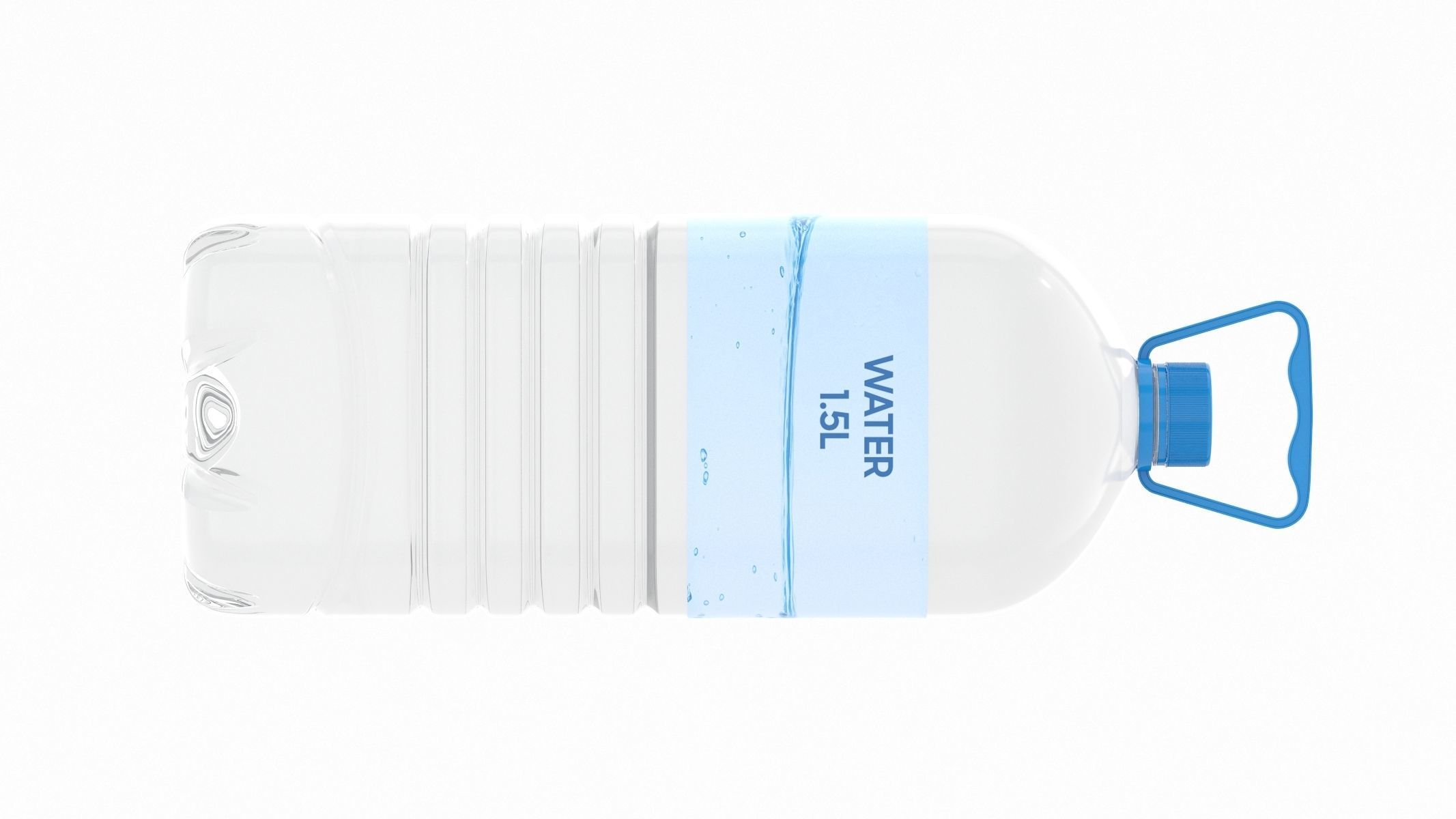 4 Water Bottles Collection 3D model_66