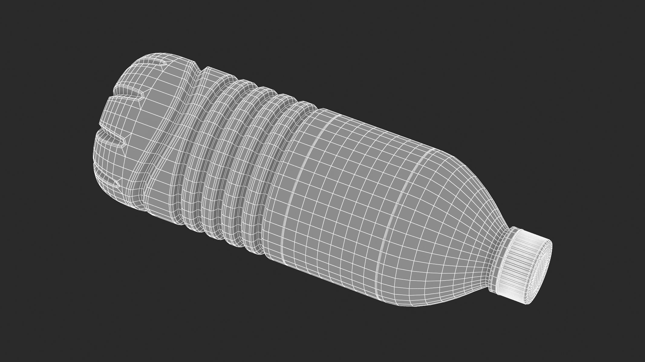 4 Water Bottles Collection 3D model_36