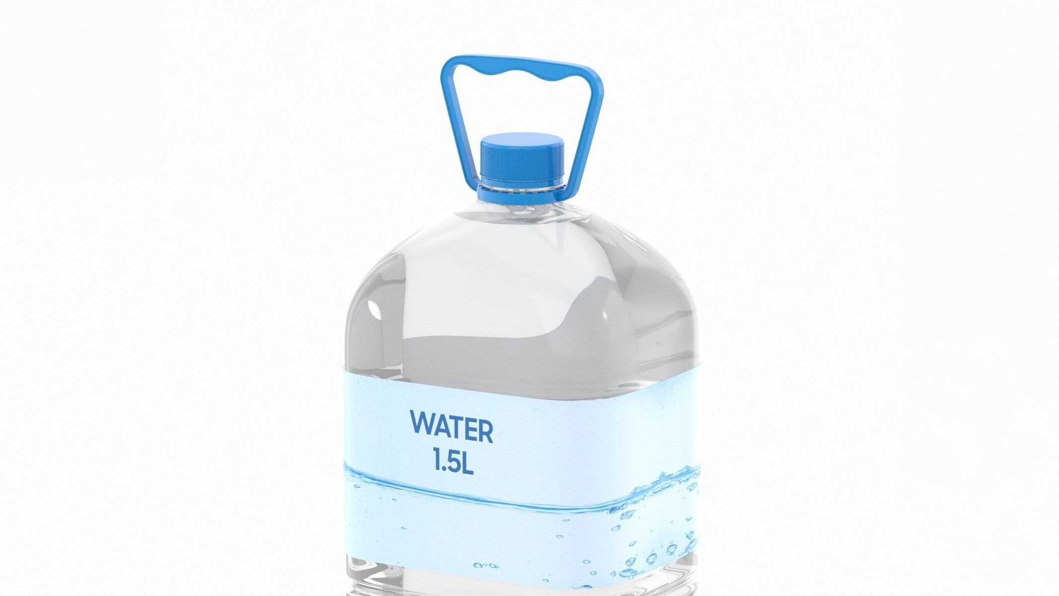 4 Water Bottles Collection 3D model_70