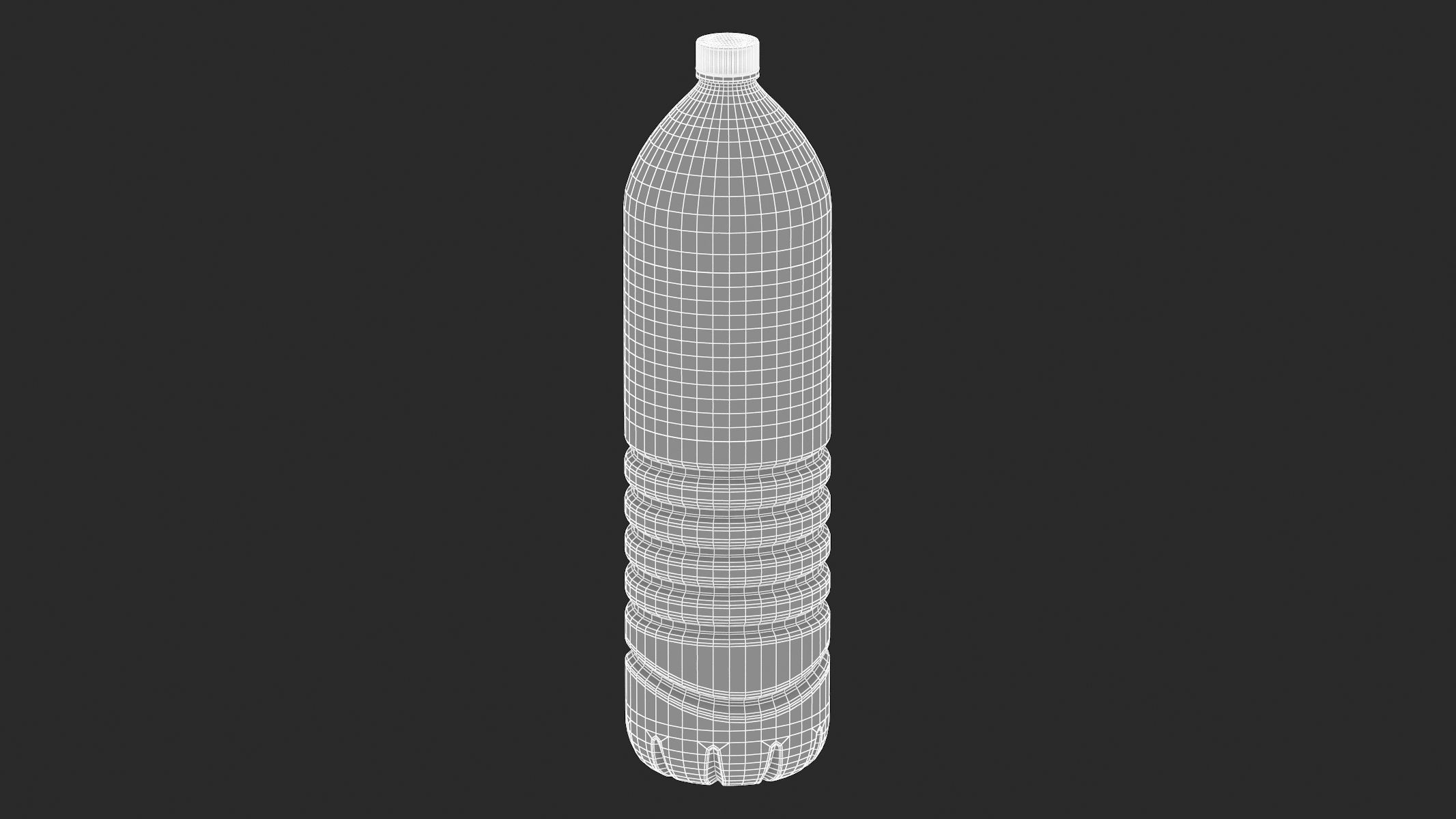 4 Water Bottles Collection 3D model_12