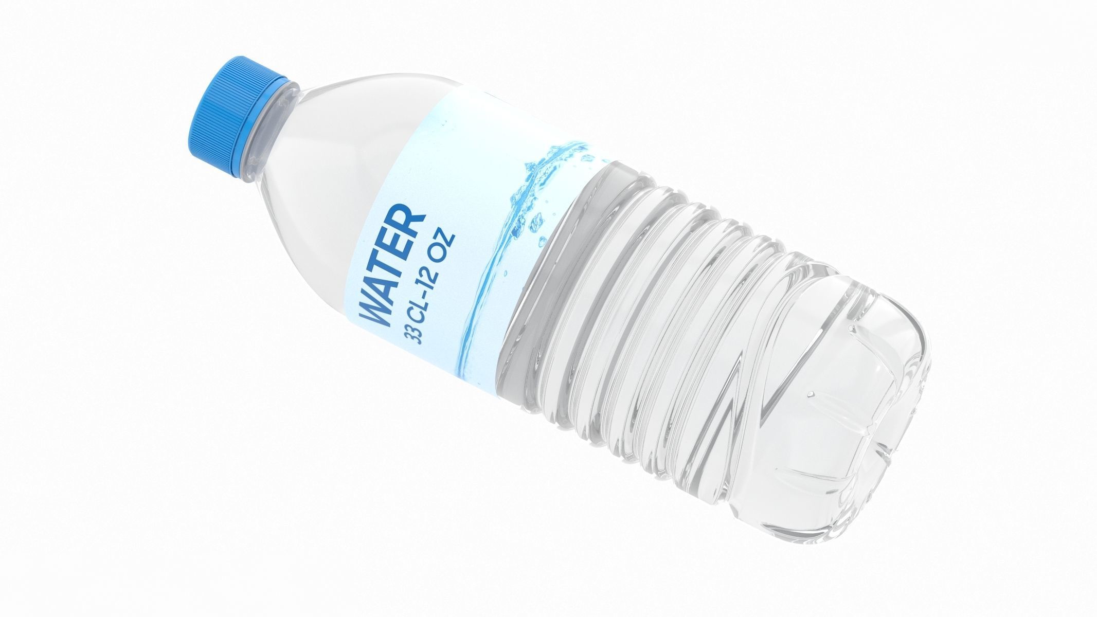 4 Water Bottles Collection 3D model_26