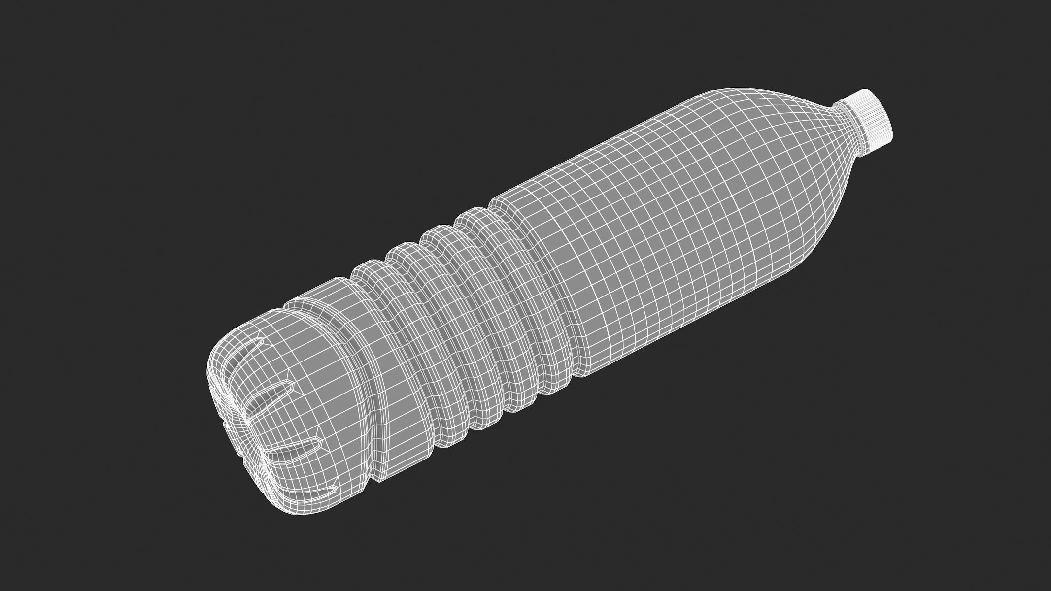 4 Water Bottles Collection 3D model_16