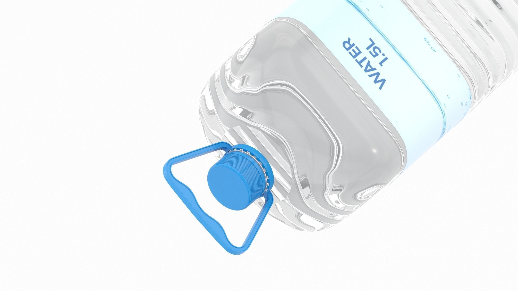 4 Water Bottles Collection 3D model_74