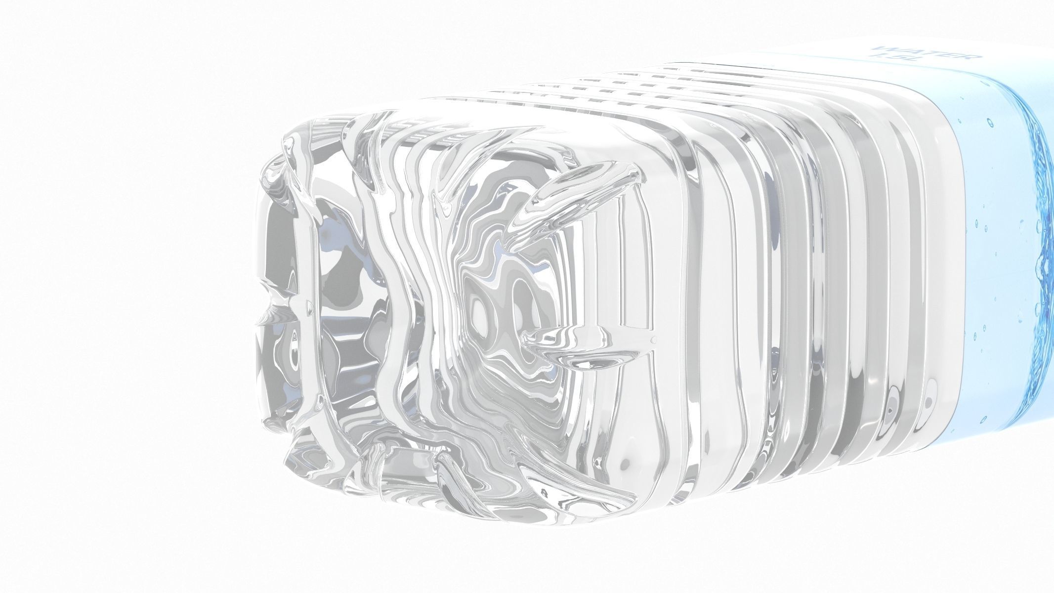 4 Water Bottles Collection 3D model_72