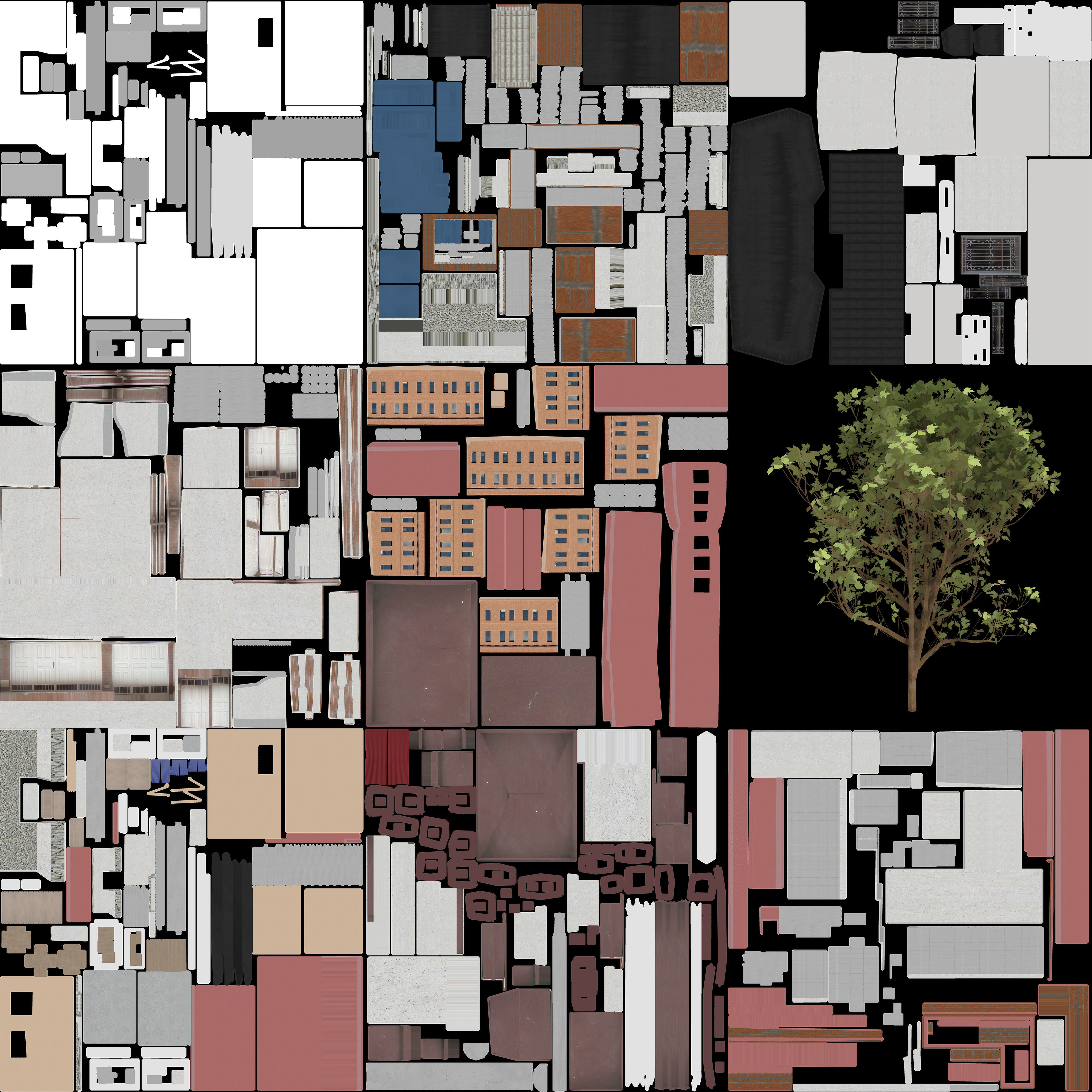 Anime Street Low-poly 3D model_22