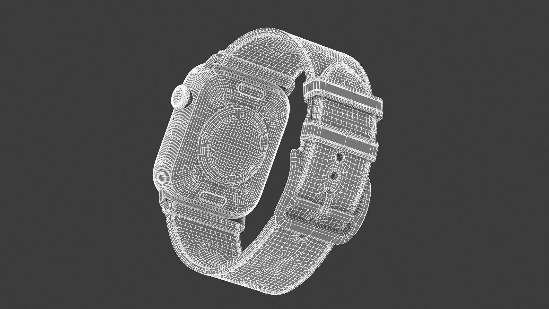 Apple Watch Hermes Series 4 and 5 3D model_14