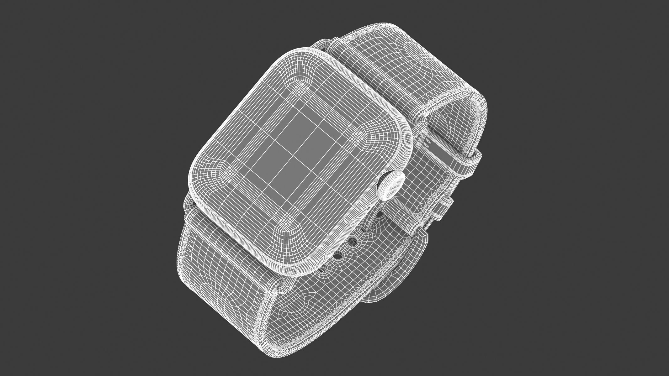Apple Watch Hermes Series 4 and 5 3D model_11