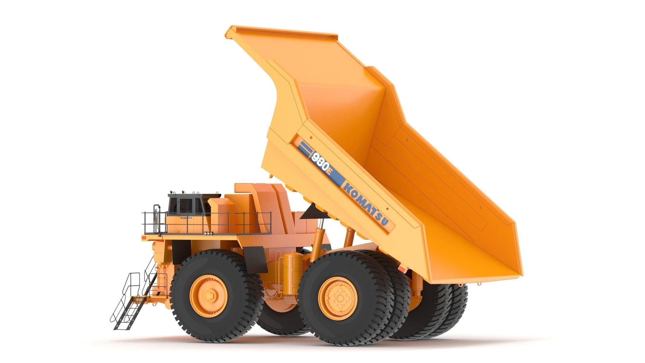 Miniature Komatsu Bucyrus 10-H 4W Excavatrice - Diapet 1/40, Moulé Sous Pression, OVP, Occasion