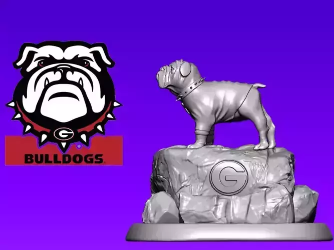 NFL - Bulldog - The Georgia Bulldogs football 3D print model