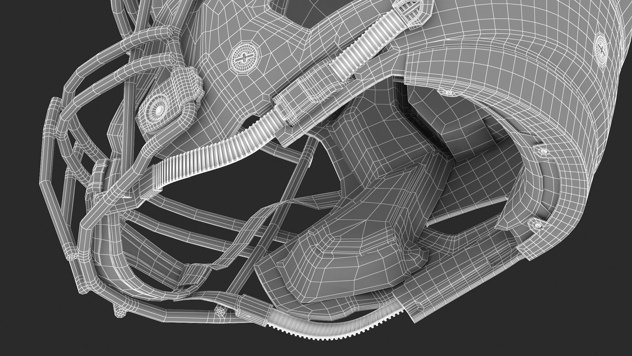 Riddell SpeedFlex Adult Football Helmet with Facemask 3D model_18