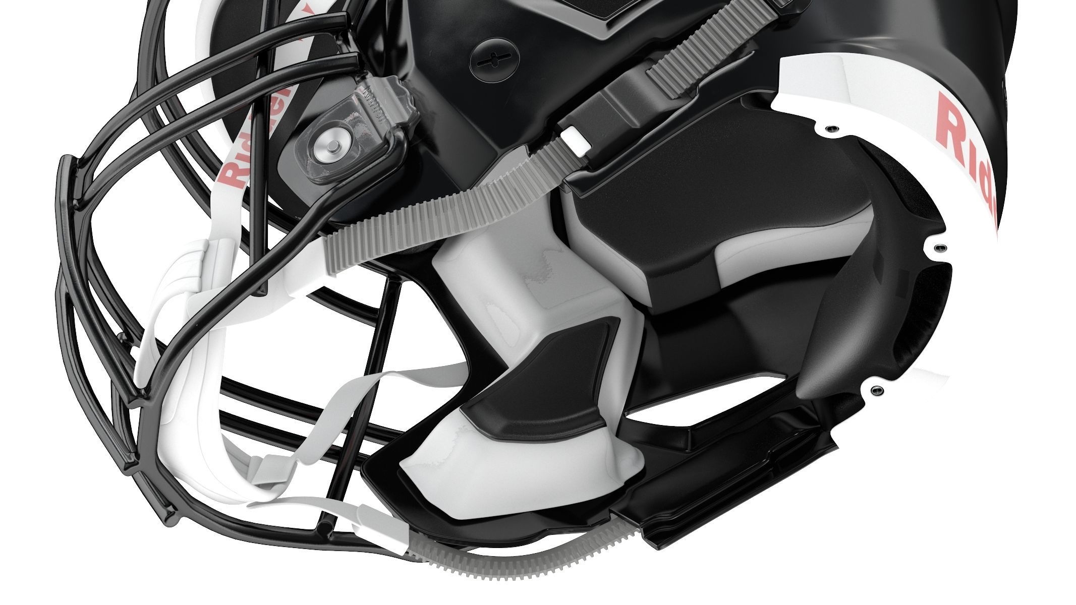 Riddell SpeedFlex Adult Football Helmet with Facemask 3D model_8