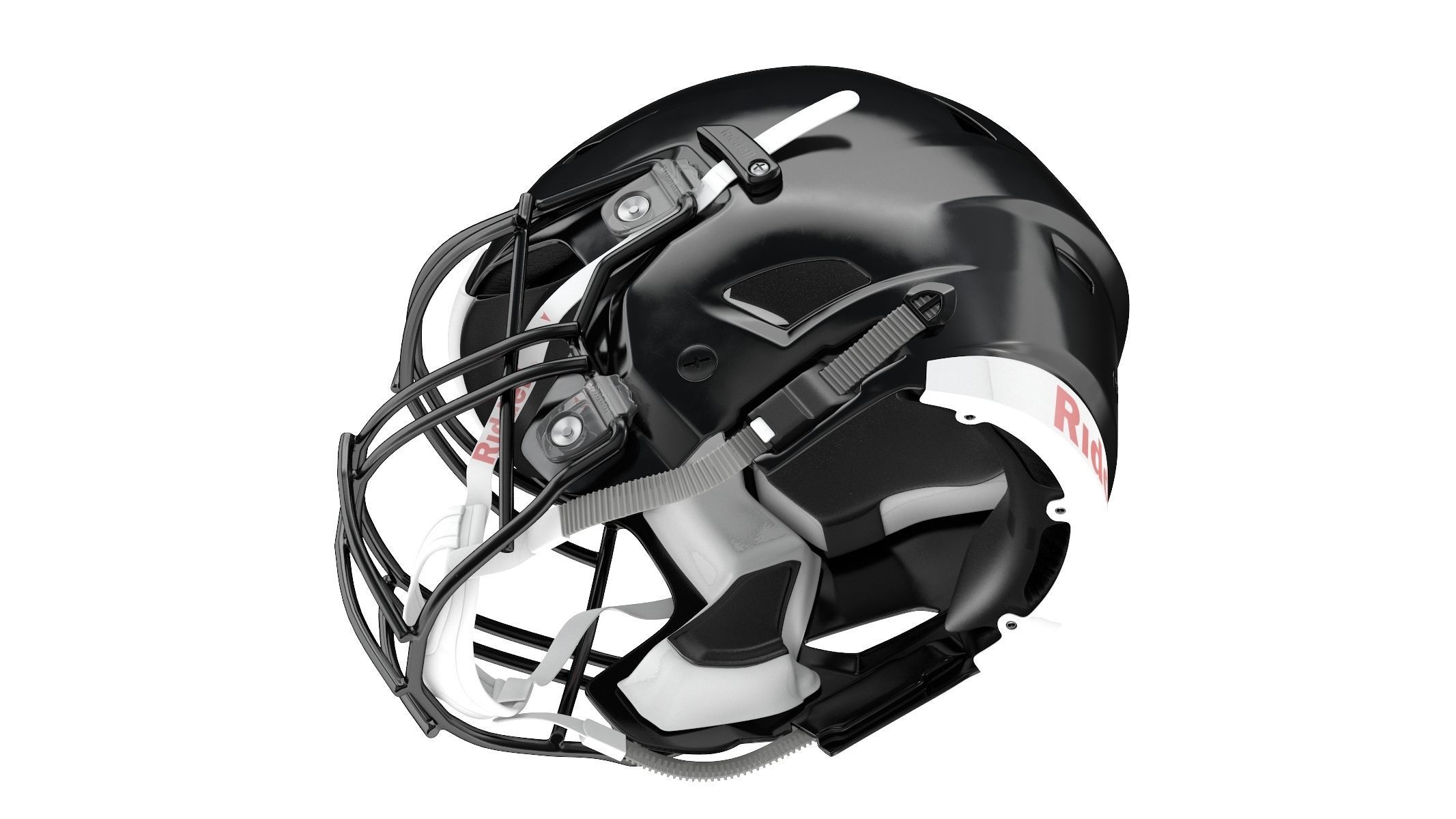 Riddell SpeedFlex Adult Football Helmet with Facemask 3D model_3