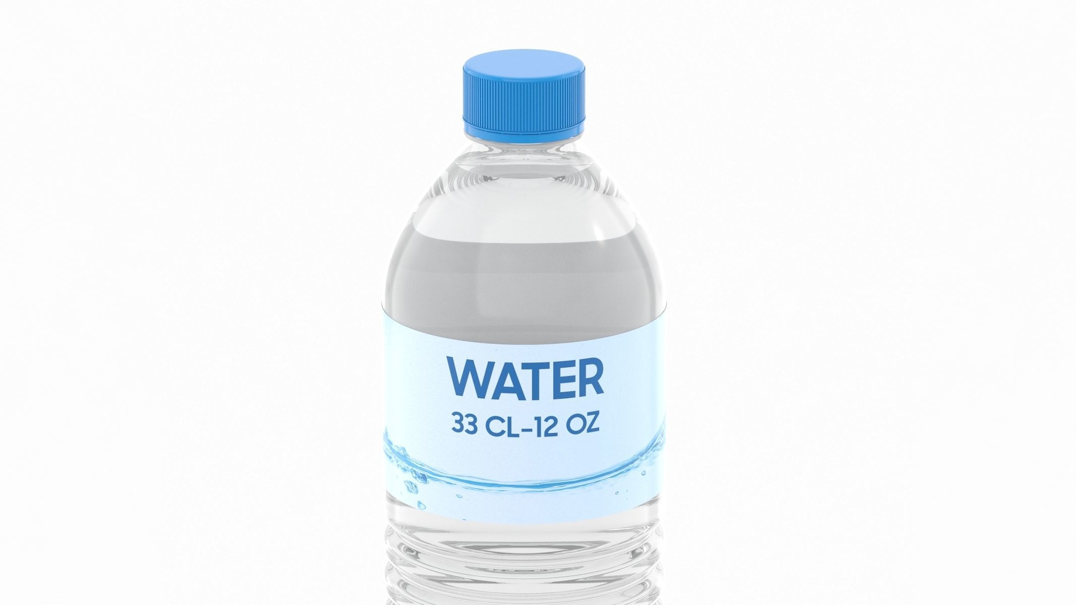 Water Bottle 33CL 12OZ Generic 3D model_6