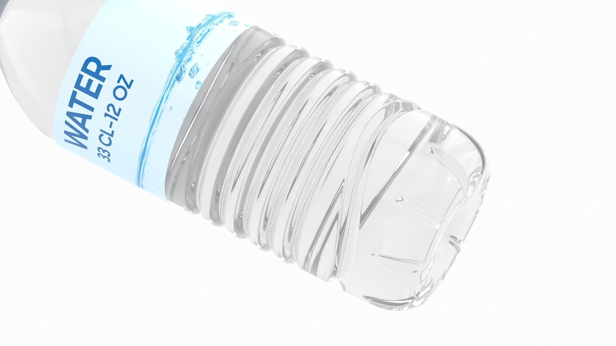 Water Bottle 33CL 12OZ Generic 3D model_9