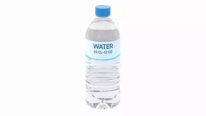 Water Bottle 33CL 12OZ Generic 3D model