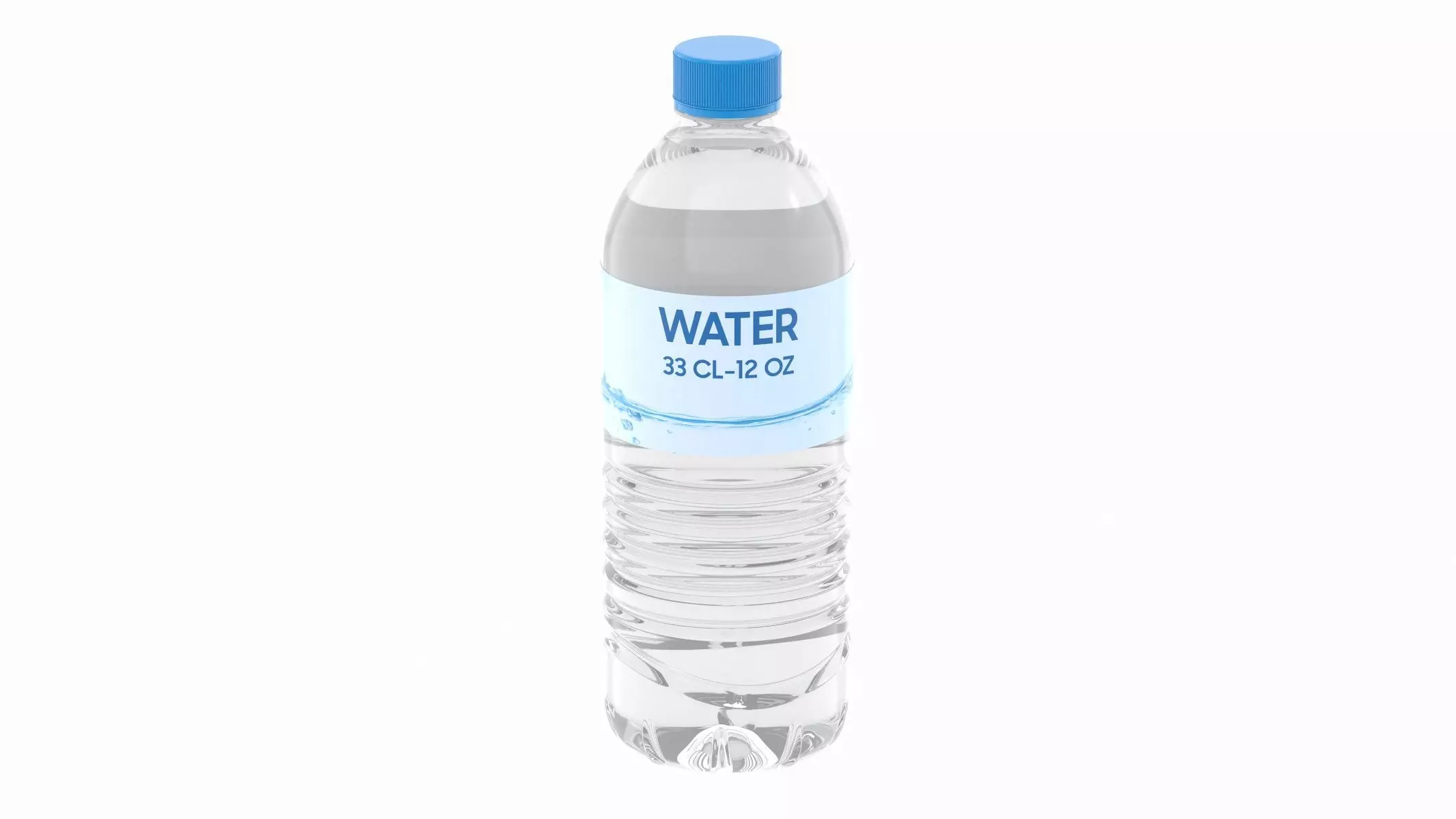 Water Bottle 33CL 12OZ Generic 3D model_0