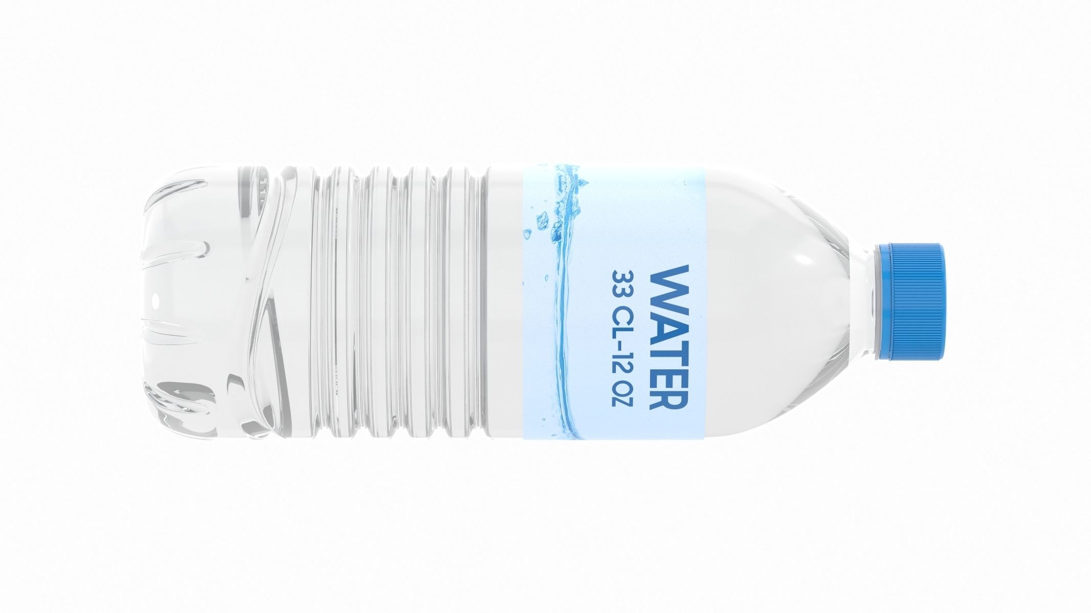 Water Bottle 33CL 12OZ Generic 3D model_2