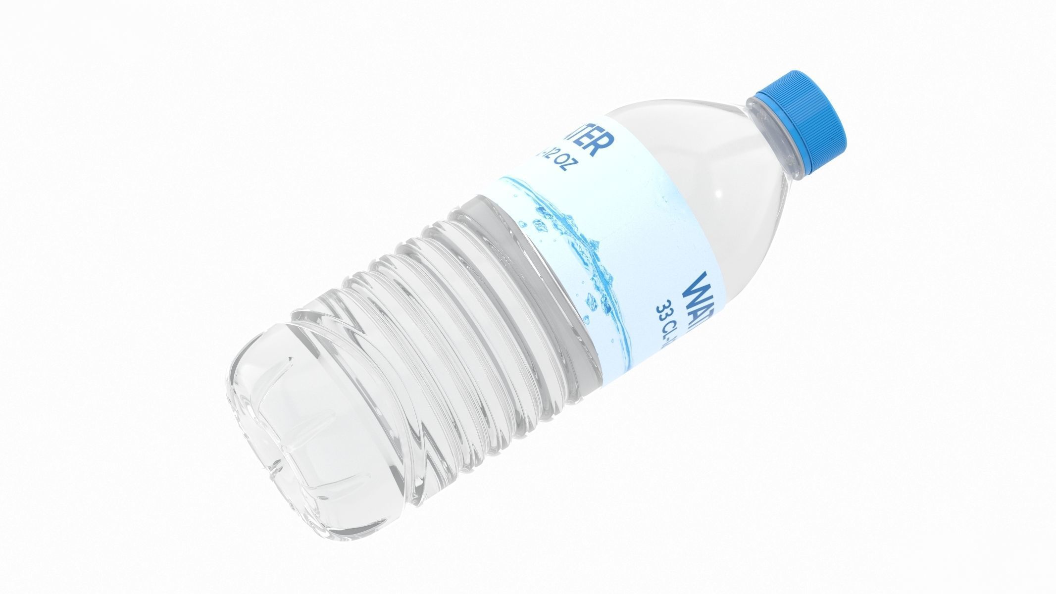 Water Bottle 33CL 12OZ Generic 3D model_5