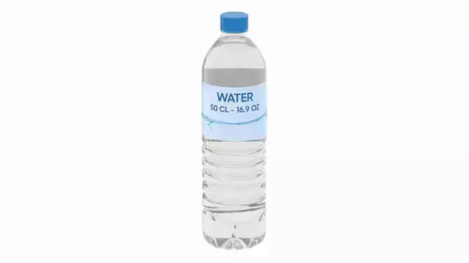 Water Bottle 50 CL 16 OZ 3D model