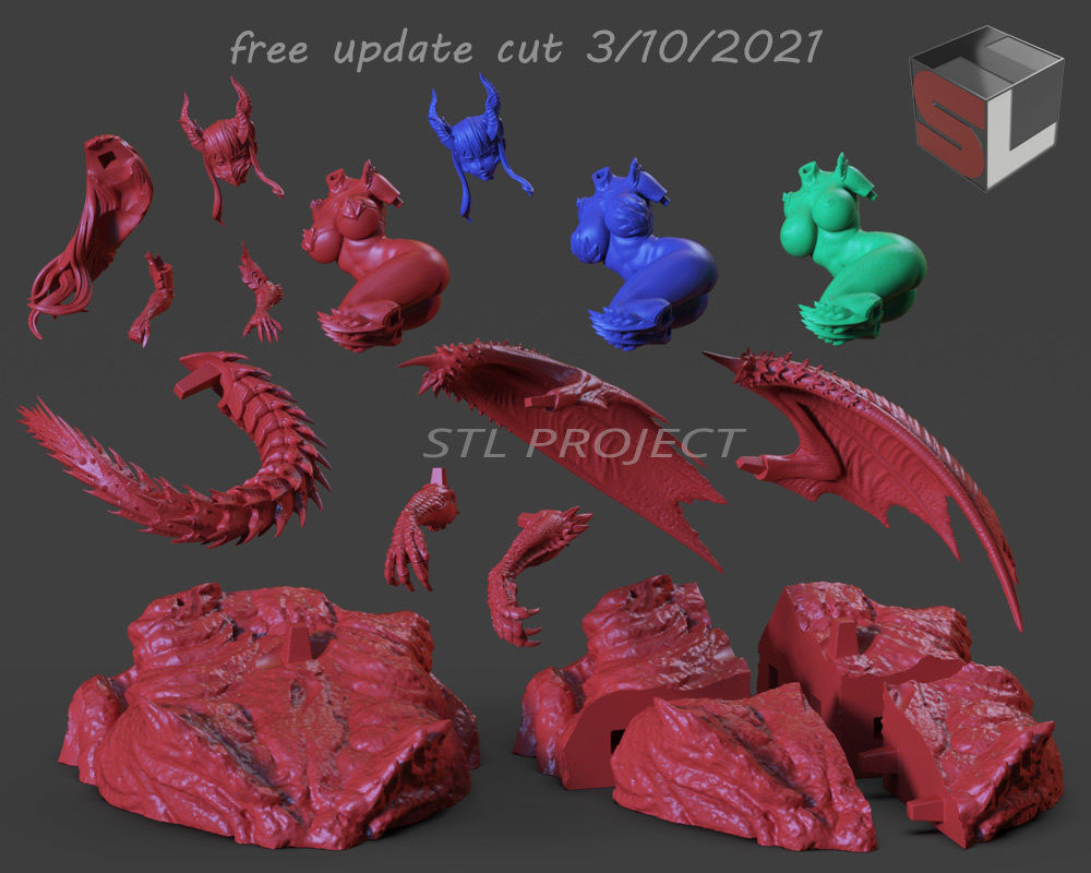 Rathalos Girl 3D print model_11