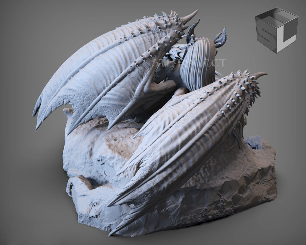 Rathalos Girl 3D print model_8