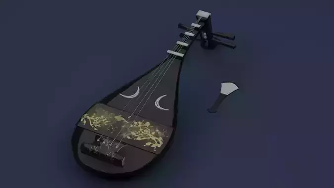 Japanese String Instrument Biwa
