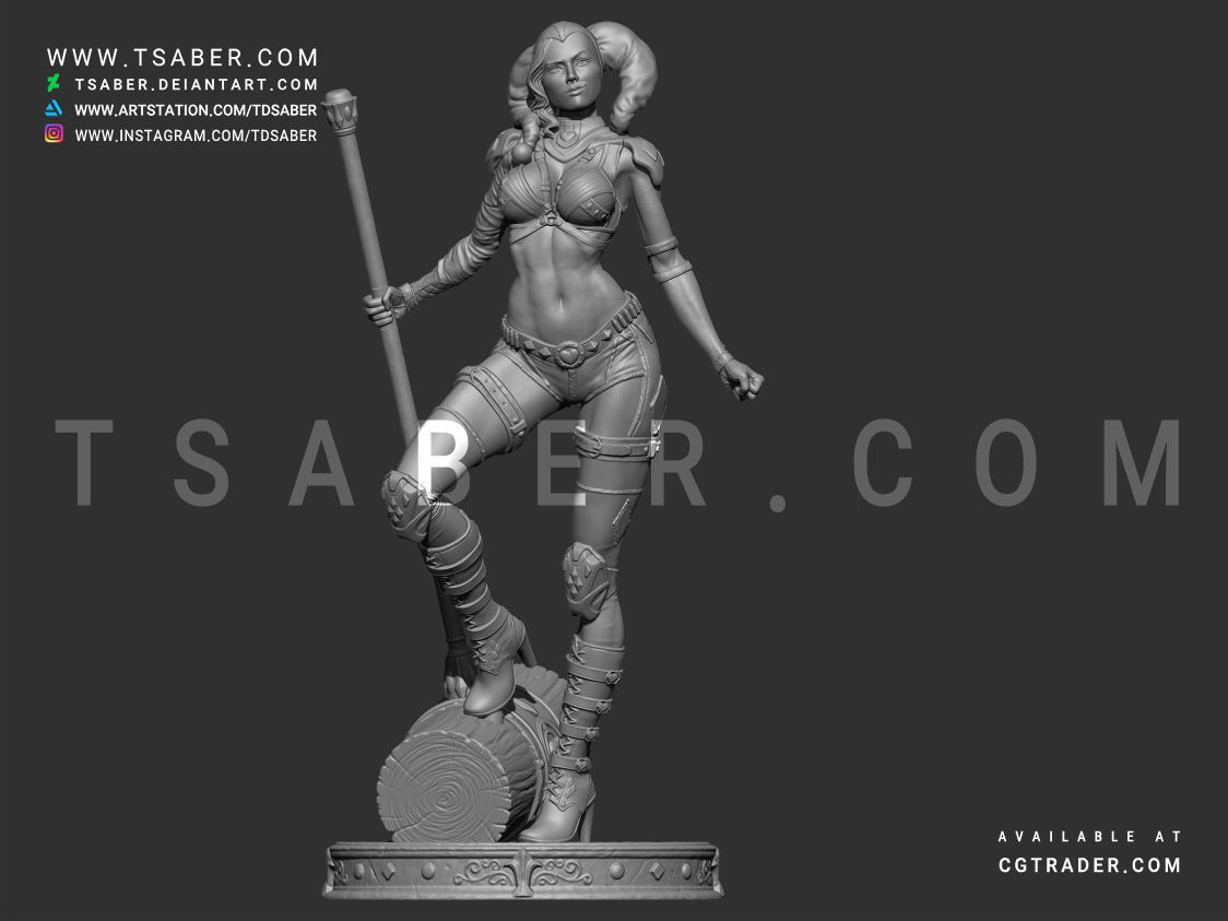 Harley Quinn Statue - DC Comics Statue 3D print model_11