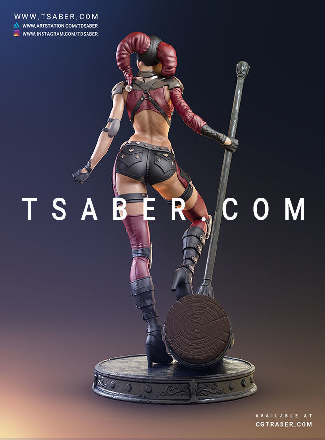 Harley Quinn Statue - DC Comics Statue 3D print model_3