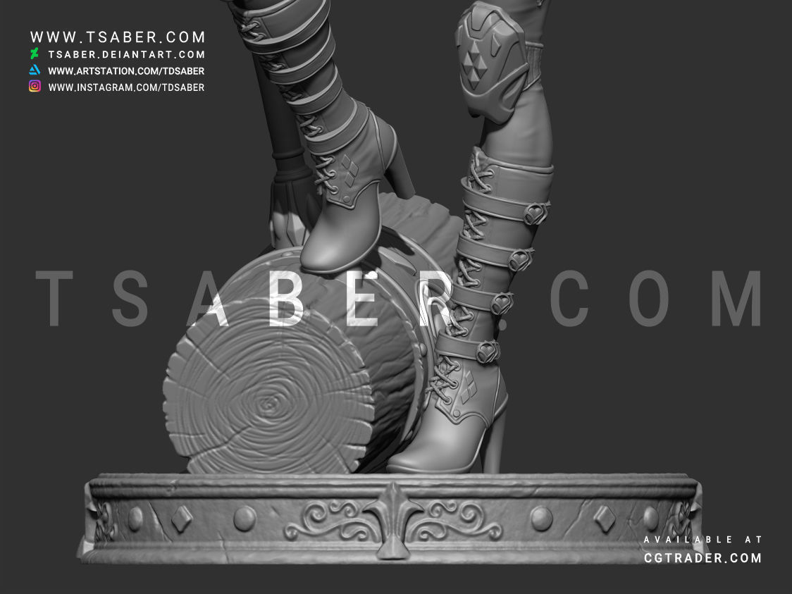 Harley Quinn Statue - DC Comics Statue 3D print model_29