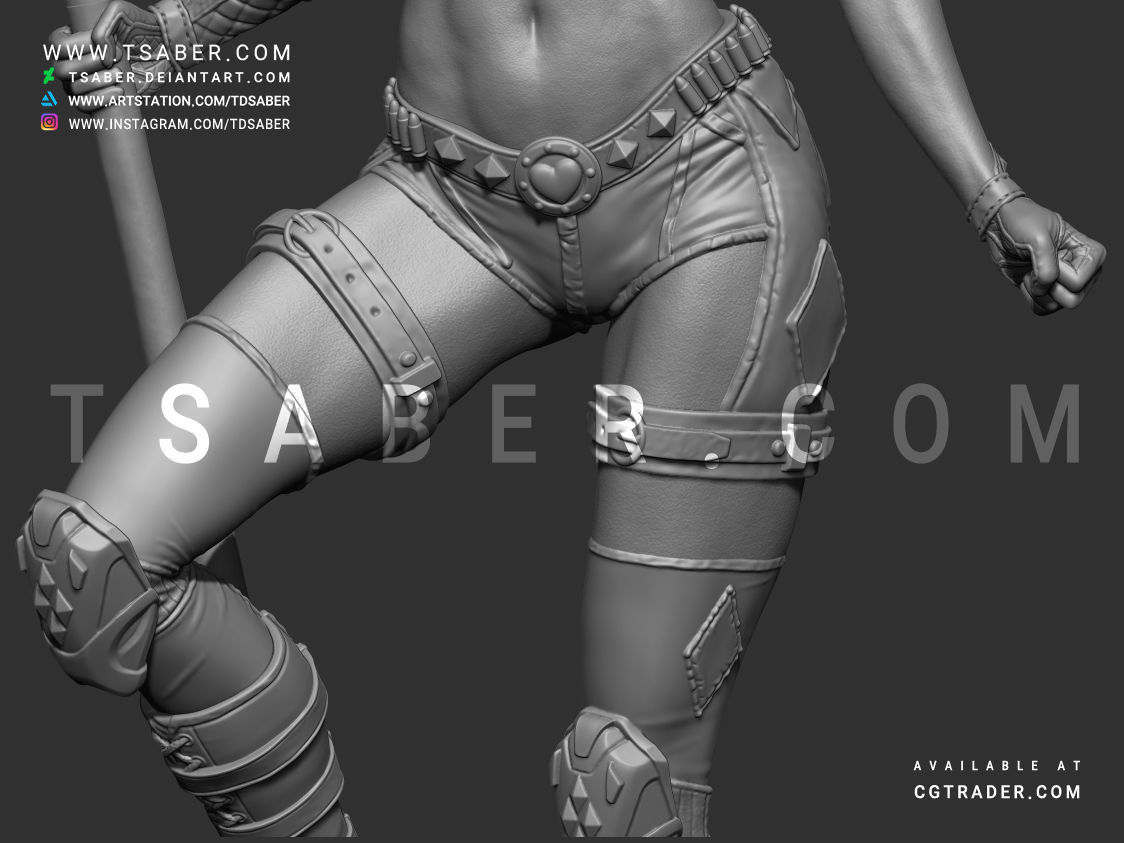 Harley Quinn Statue - DC Comics Statue 3D print model_26