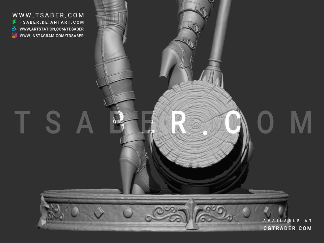 Harley Quinn Statue - DC Comics Statue 3D print model_28