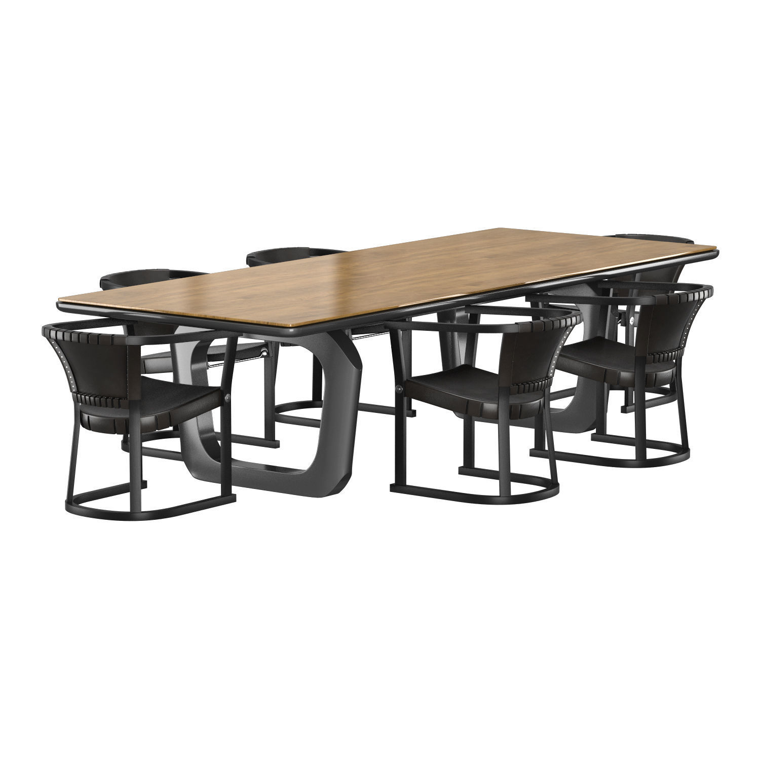 Mesa de comedor 4221 and Chair T13 Set-1 3D model_7