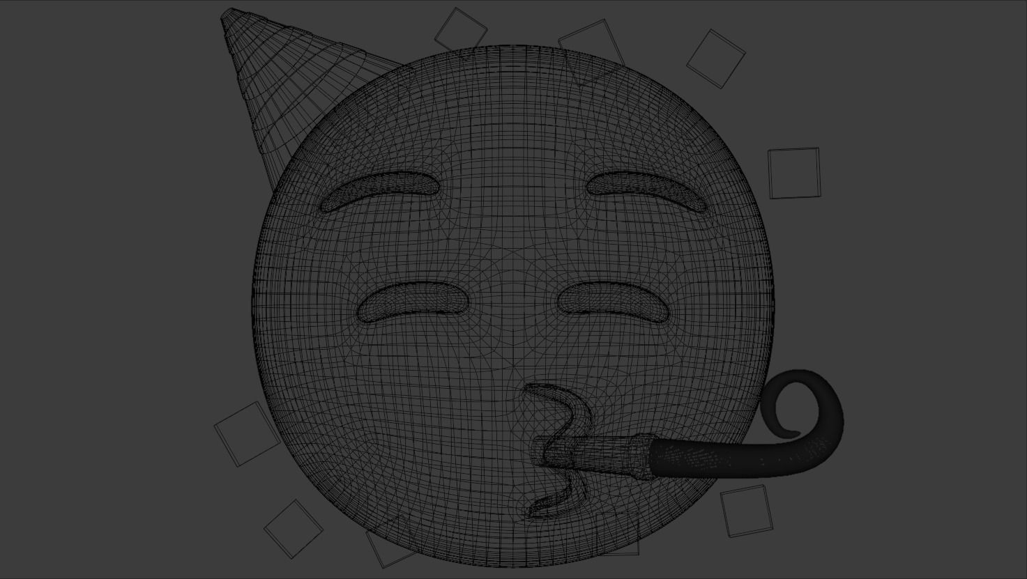 Party Emoji 3D model_5